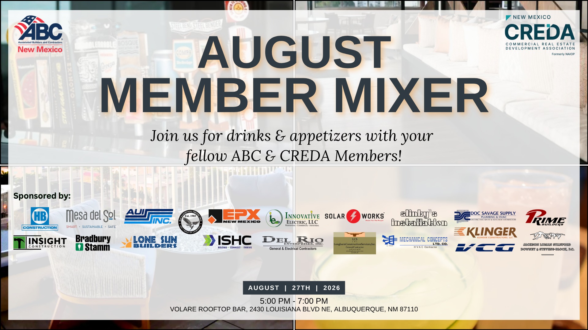 August 27th DL Happy Hour - Volare
