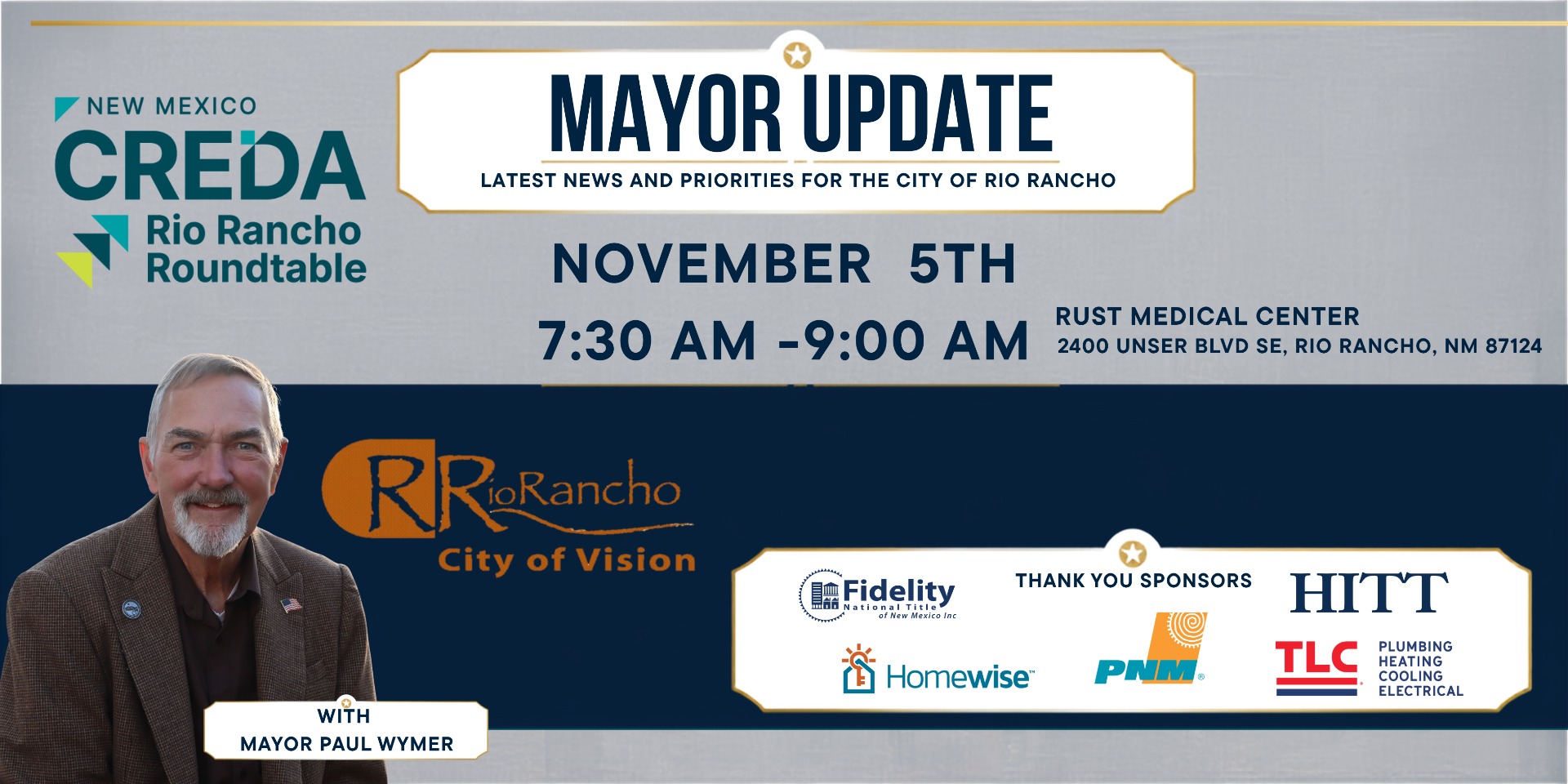 November 5th Rio Rancho Roundtable- Mayor State of the City