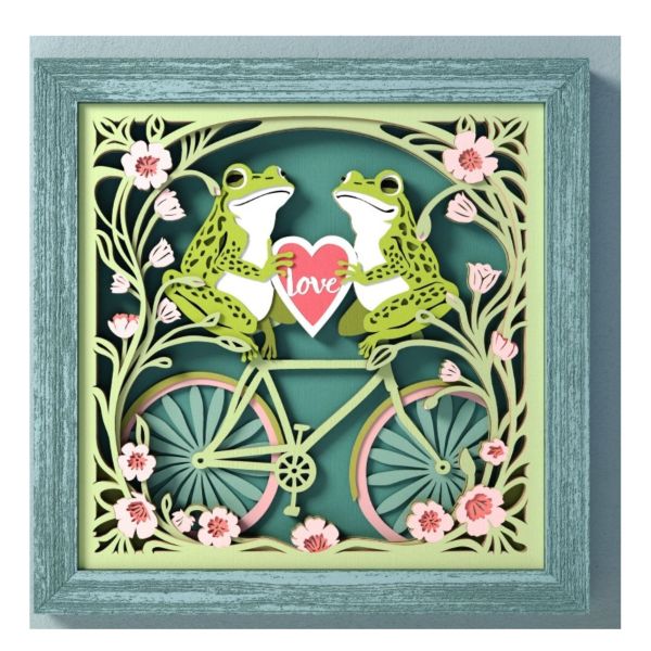 DIY Frogs In Love Shadow Box Class