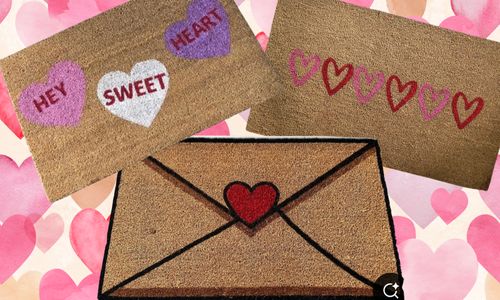 Make Your Own Valentine Door Mat