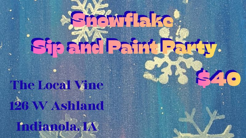 1/17 Snowflake Paint Party