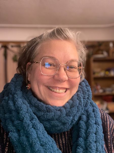 1/24 Hand Knit Chunky Scarf Craft Party