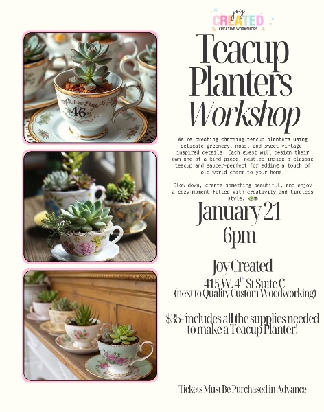 Teacup Planter Workshop