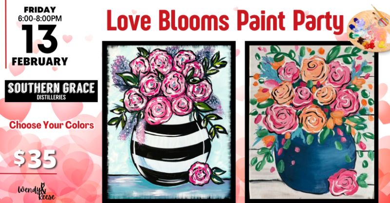 Love Blooms Paint Party at Southern Grace Distilleries Love Blooms Paint Party at Southern Grace Distilleries