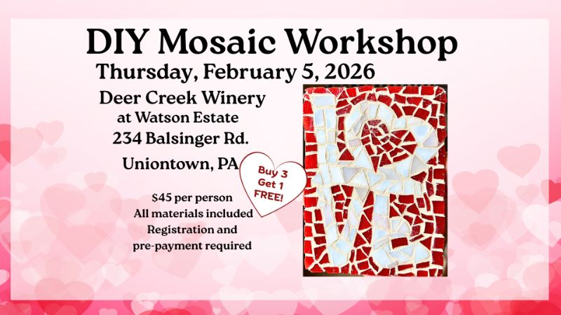 DIY Mosaic @ Deer Creek Winery