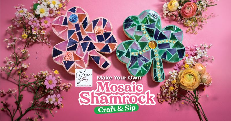 Make Your Own Mosaic Shamrock - Craft & Sip