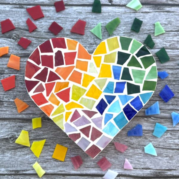Make Your Own Mosaic Heart