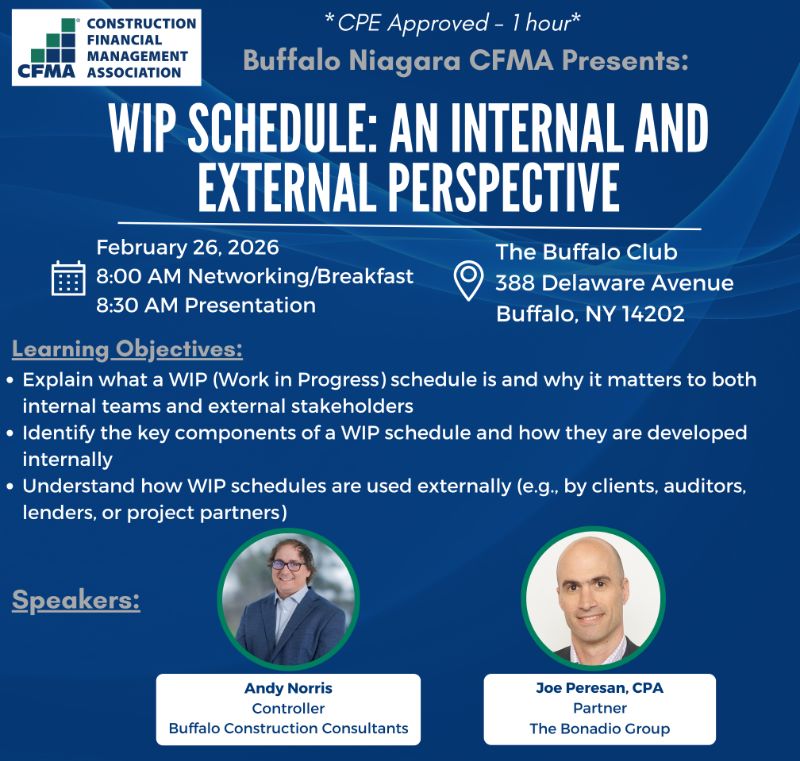 WIP Schedule: An Internal and External Perspective