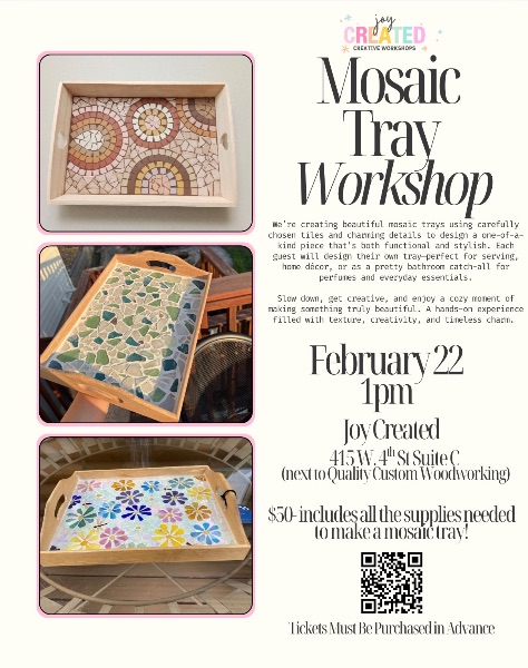 Mosaic Tray Workshop