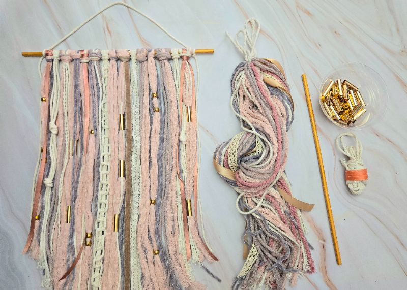 3/7 Macrame Wall Hanging Craft Party