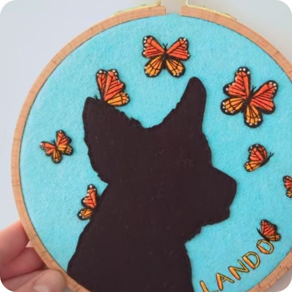 Make Your Own Felt Pet Silhouette