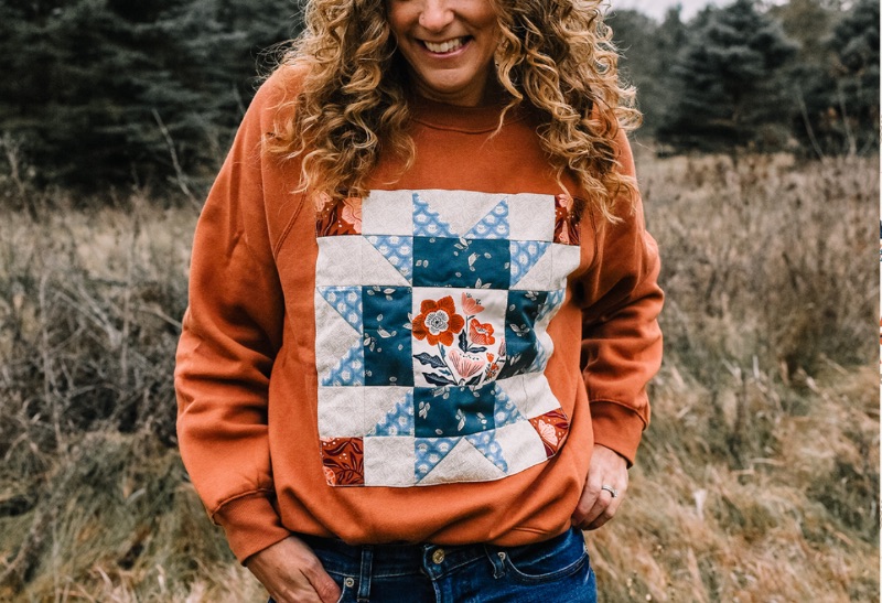 Quilted & Cozy: Quilt Block Sweatshirt Workshop Quilted & Cozy: Quilt Block Sweatshirt Workshop