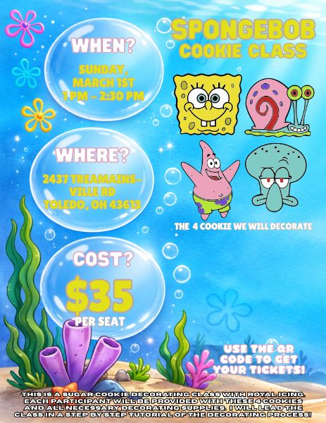 SpongeBob Sugar Cookie Decorating Class
