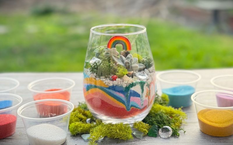 Make Your Own Sand Art Terrarium