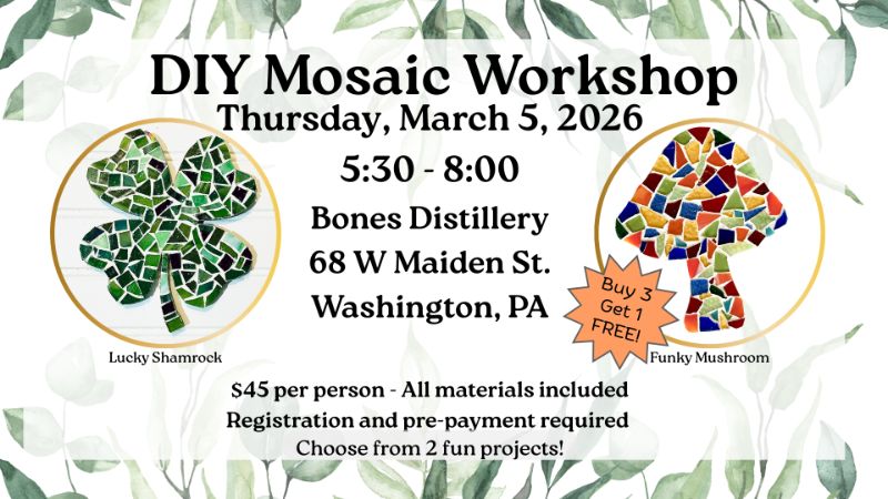 DIY Mosaic @ Bones Distillery