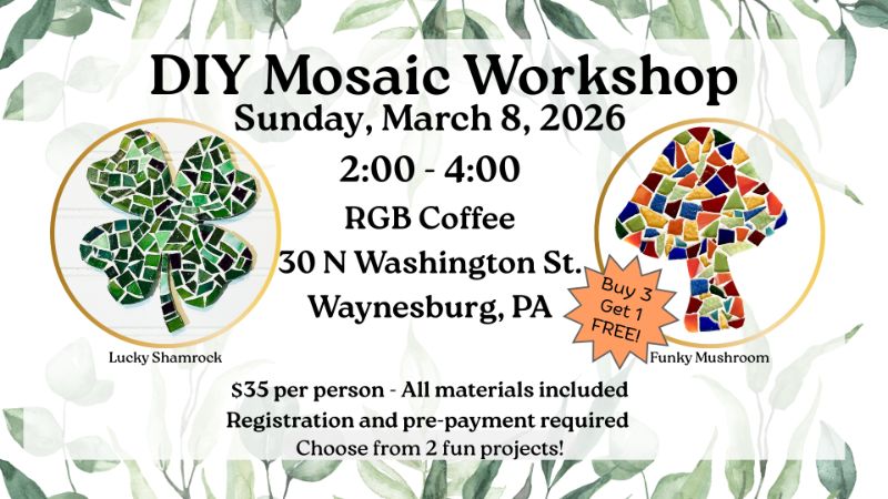 DIY Mosaic @ RGB Coffee