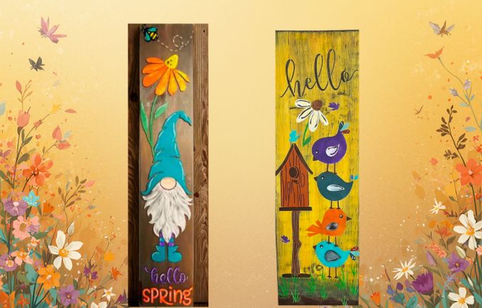 Spring-inspired Porch Leaner Spring-inspired Porch Leaner