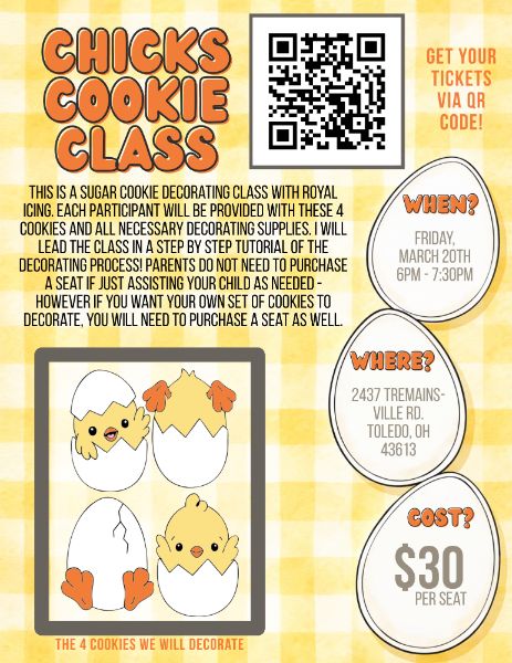 Chicks Sugar Cookie Decorating Class