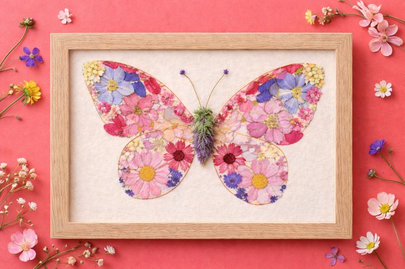 Make Your Own Pressed Flower Butterfly