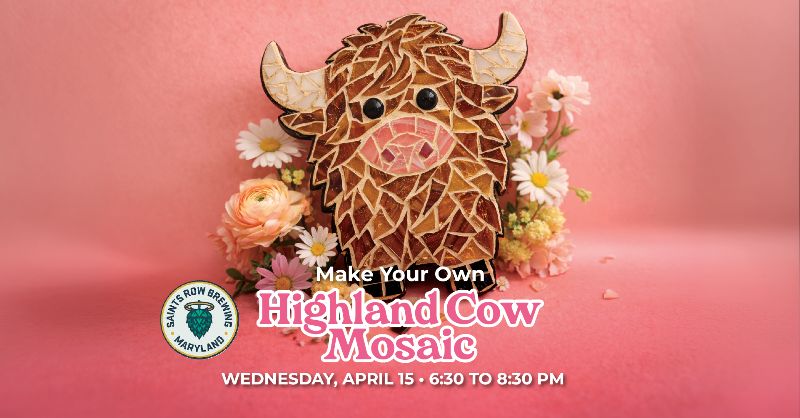 Make Your Own Highland Cow Mosaic