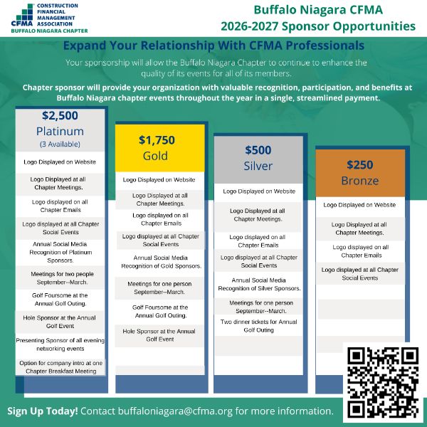 Buffalo Niagara CFMA Sponsorships 2026-2027