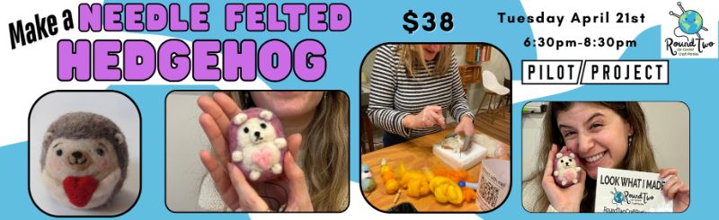 DIY Needle Felted Hedgehog