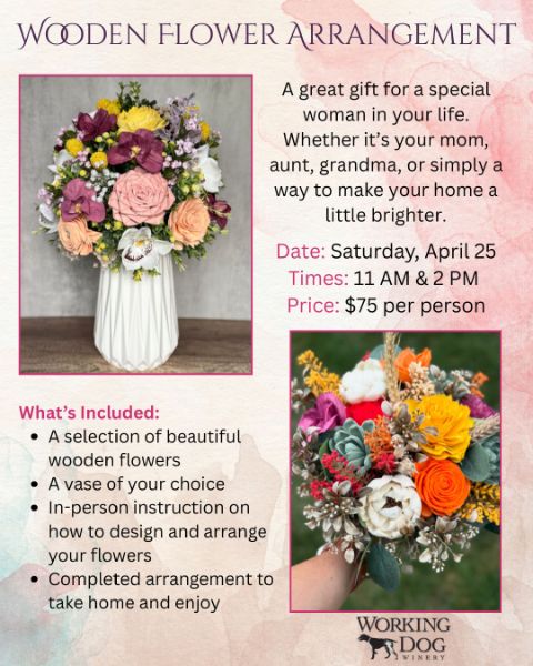 Wooden Flower Arrangements