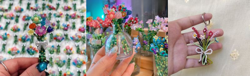 Make Your Own Mini Beaded Flower Bouquet