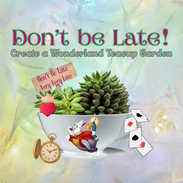 Don't be Late! Create a Wonderland Teacup Garden Don't be Late! Create a Wonderland Teacup Garden