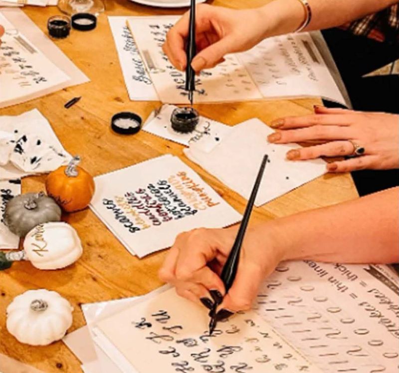 Creative Calligraphy at Kork Wine Bar