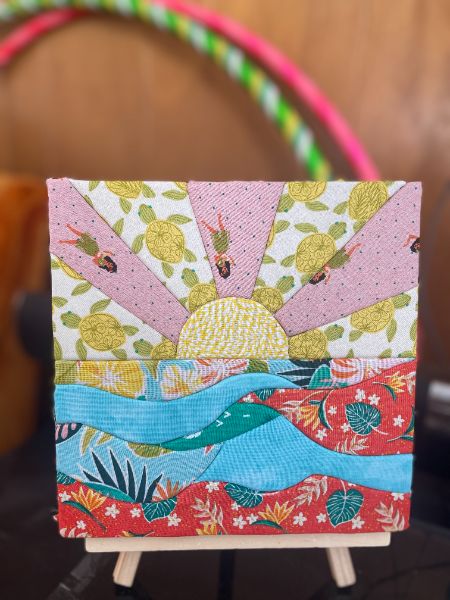 4/12 Kinusaiga Fabric Collage Craft Party at Twice Blessed