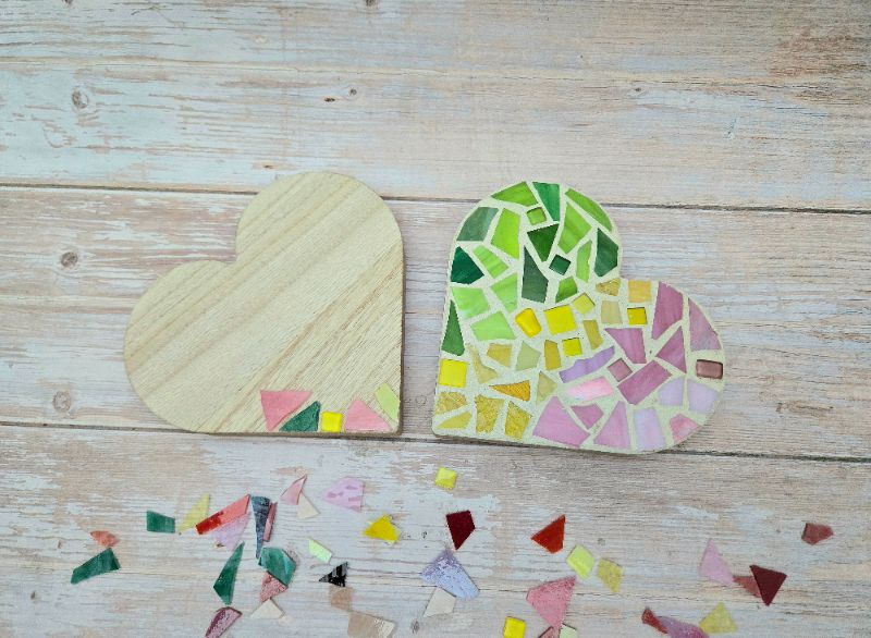 Make Your Own Mosaic Glass Heart