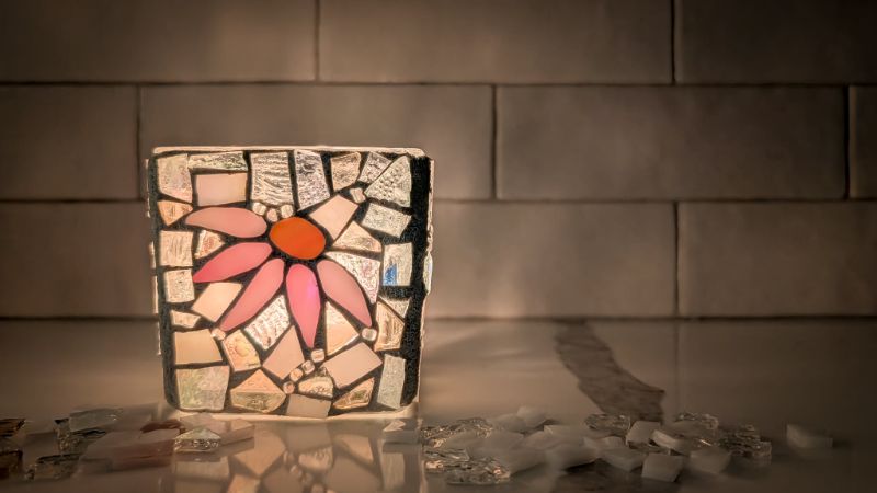 Create Your Own Mosaic Candle Holder Create Your Own Mosaic Candle Holder