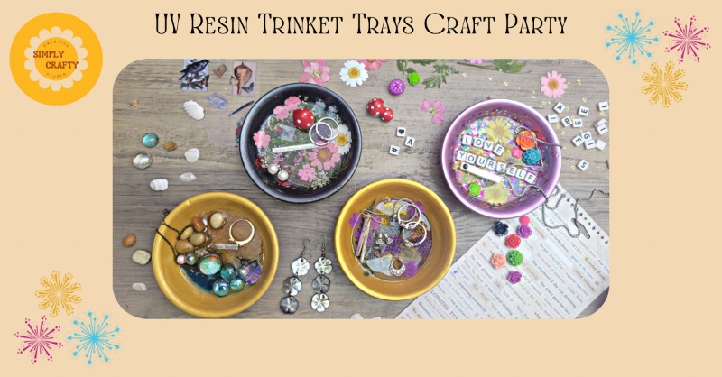 4/19 UV Resin Trinket Trays Craft Party 4/19 UV Resin Trinket Trays Craft Party
