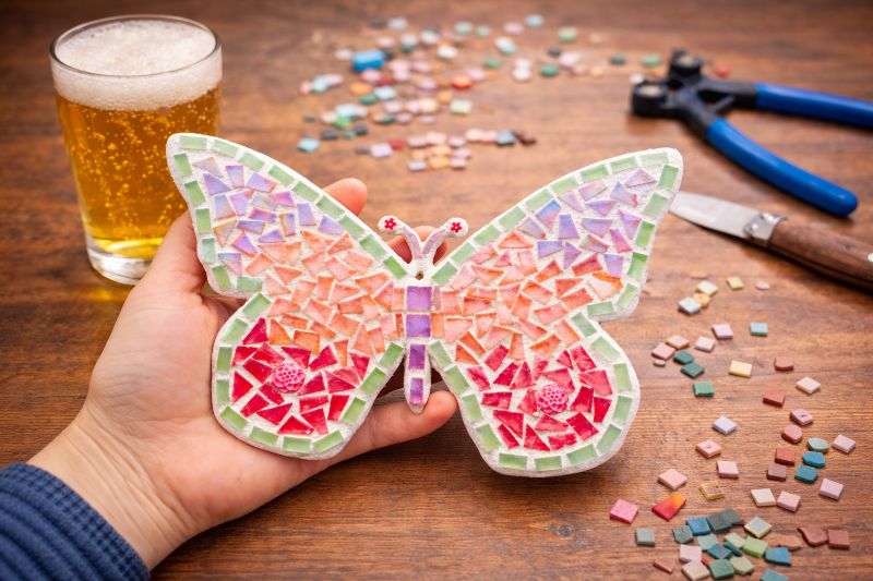 Make Your Own Butterfly Mosaic - Craft & Sip Make Your Own Butterfly Mosaic - Craft & Sip