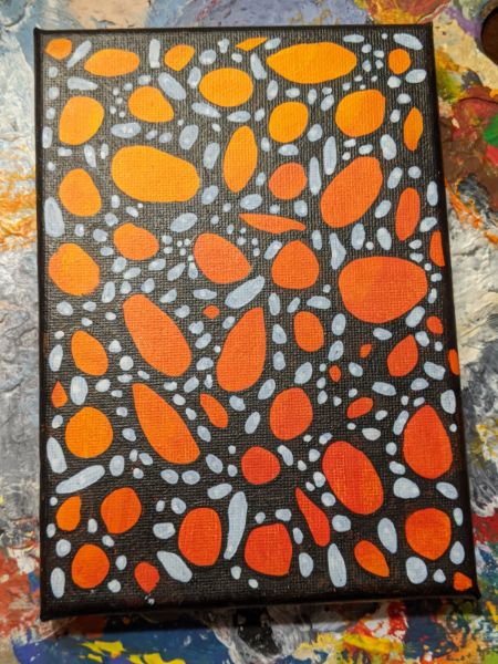 4/26 Monarch Inspired Neurographic Painting Class