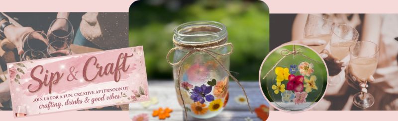 Sip & Craft: Make a Pressed Flower Lantern