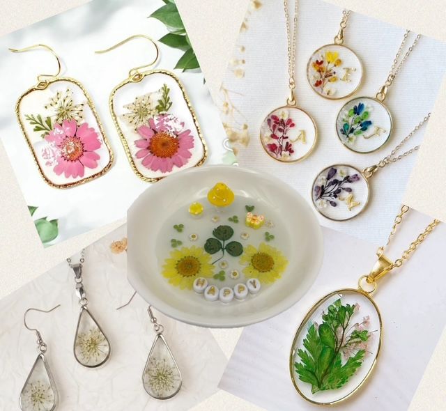 Make Your Own Pressed Flower Resin Jewelry & Trinket Dish!