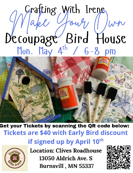 Decoupage Bird House