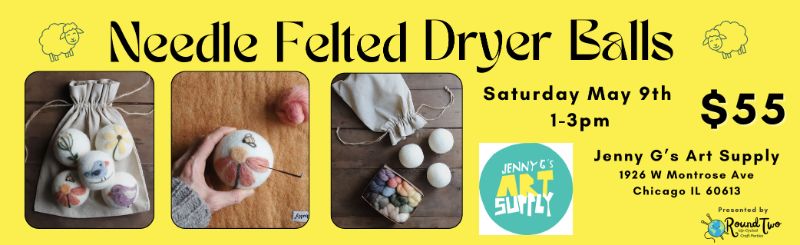 Needle Felted Dryer Balls