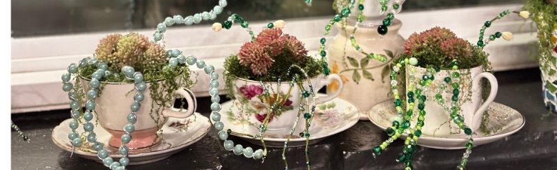 Vintage TeaCup Garden Craft Night