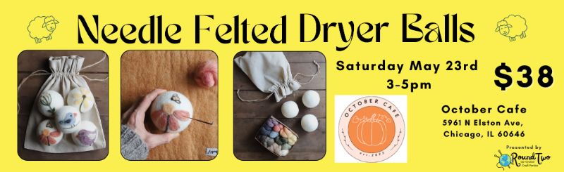 Needle Felted Dryer Balls