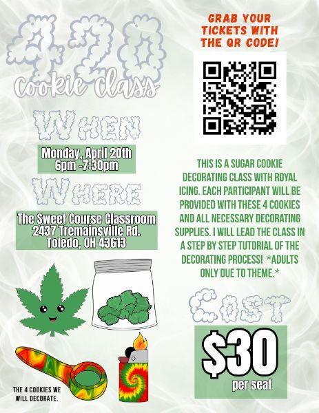 420 Sugar Cookie Decorating Class