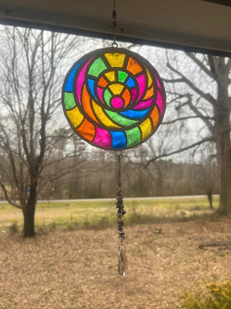 Faux Stained Glass Suncatcher