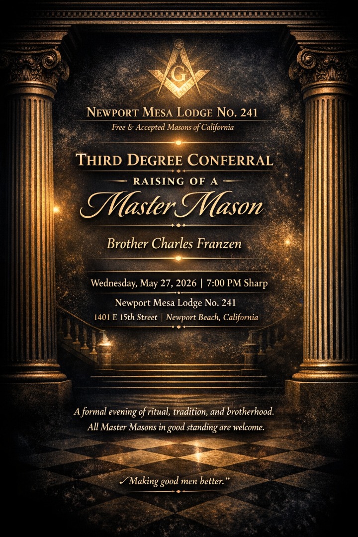 3rd Degree for Bro. Franzen