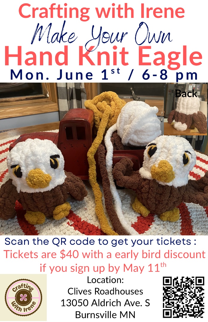 Hand knit Eagle 🦅