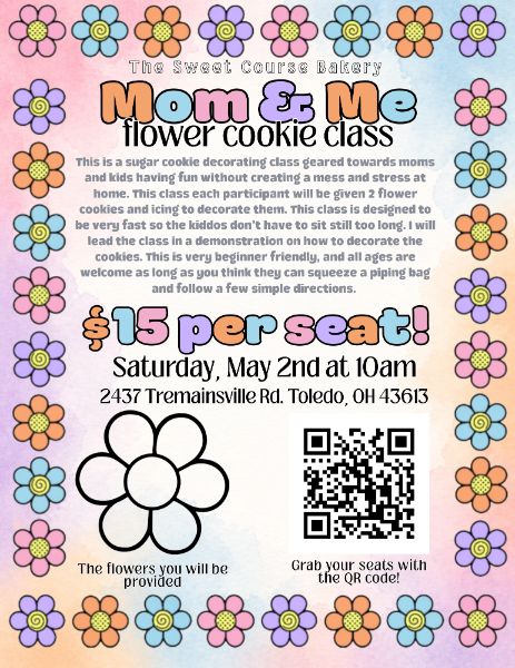 Mom & Me Flower Sugar Cookie Class