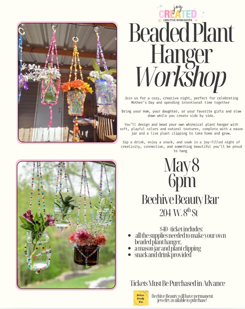 Beaded Plant Hangers @ Beehive Beauty