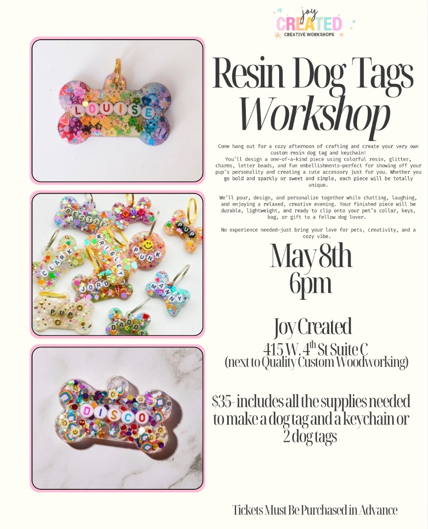 Resin Dog Tags Workshop