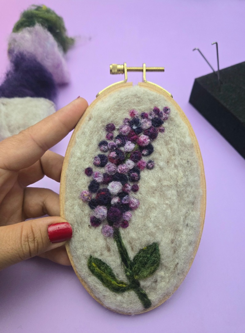 6/7 Felted Flower "Painting" Craft Party at Gezellig